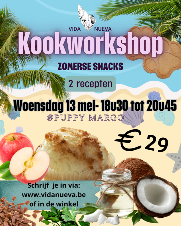 Poster workshop paas lekkernijen voor honden
